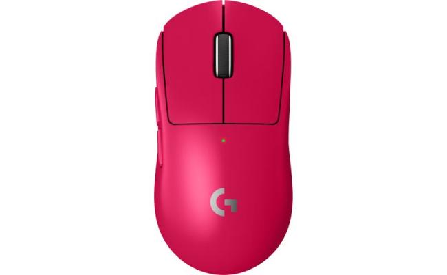 Logitech G PRO X SUPERLIGHT 2 LIGHTSPEED Wireless Gaming Mouse, Lightweight, LIGHTFORCE Hybrid - Magenta
